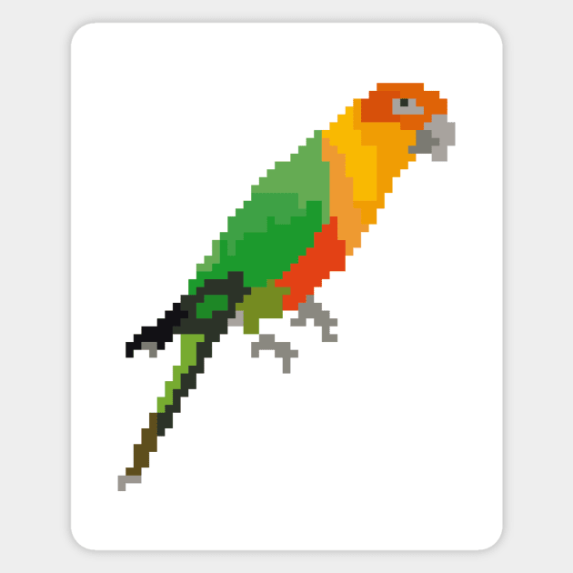 Colorful Parrot (pixel art) Sticker by Dmitry_Buldakov